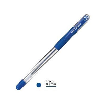 ESFEROGRAFICA UNI LAKUBO SG100 RUBER GRIP 0,7mm AZUL