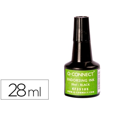 TINTA PARA CARIMBO QC  28ML PRETO