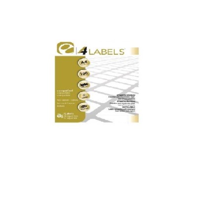 ETIQUETAS BRANCAS A4 4LABELS  30x11mm 100FLS x 189 ETIQ.