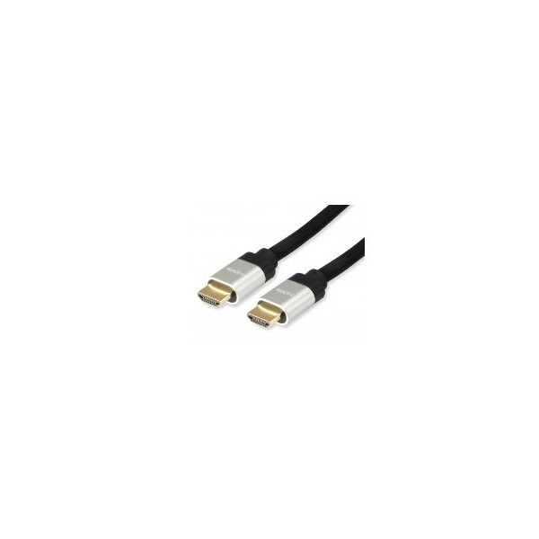 CABO HDMI EQUIP DOURADO MACHO / MACHO  2.1 8K 60Hz  5MT -  PRETO