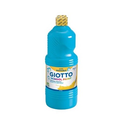 GUACHE LIQUIDO GIOTTO ESCOLAR (LAVAVEL) 1LT AZUL CYAN