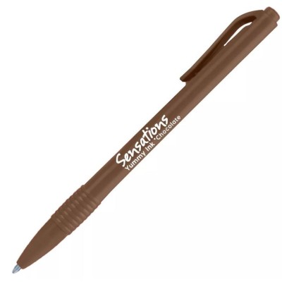 ESFEROGRAFICA RETRATIL NEWPEN SENSATIONS - PERFUMADA  CHOCOLATE - CASTANHO
