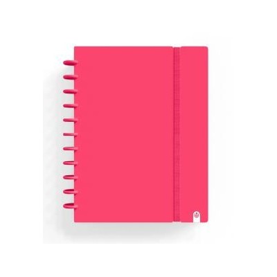 CADERNO INTELIGENTE "CAPA DURA" INGENIOX A4 100gr. 80FLS PAUTADO COR VERMELHO