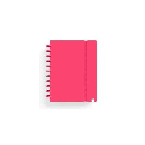 CADERNO INTELIGENTE "CAPA DURA" INGENIOX A4 100gr. 80FLS PAUTADO COR VERMELHO