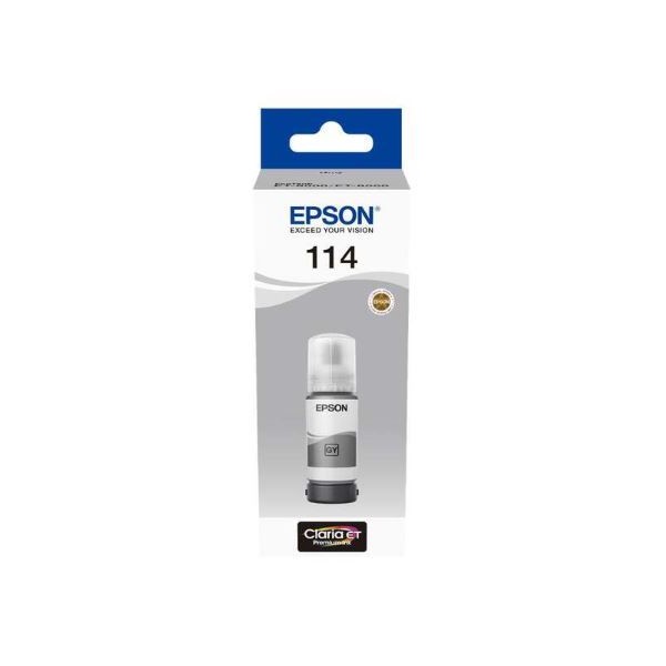 TINTEIRO EPSON ECOTANK Nº114 CINZA 70ML ORIGINAL
