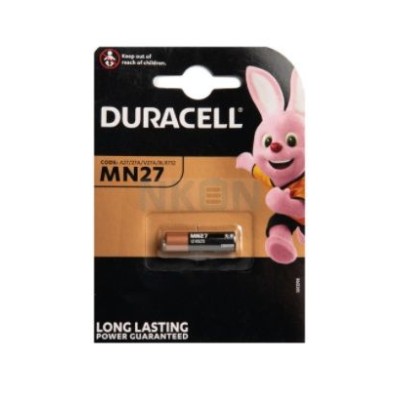 BLISTER C/ 1 x PILHA ALCALINA DURACELL MN27 - A27/27A/V27A/8LR732 12v