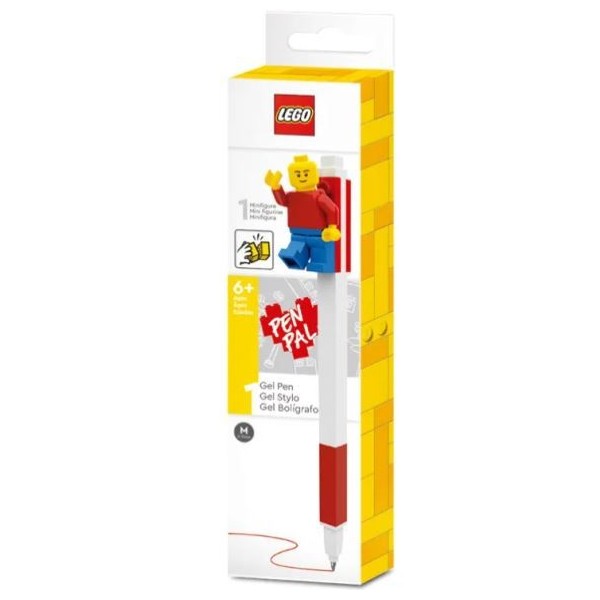 ESFEROGRAFICA LEGO GEL 0,7mm VERMELHO C/ FIGURA