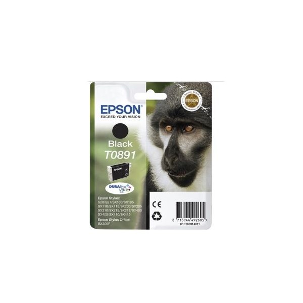 TINTEIRO EPSON T0891 PRETO ORIGINAL