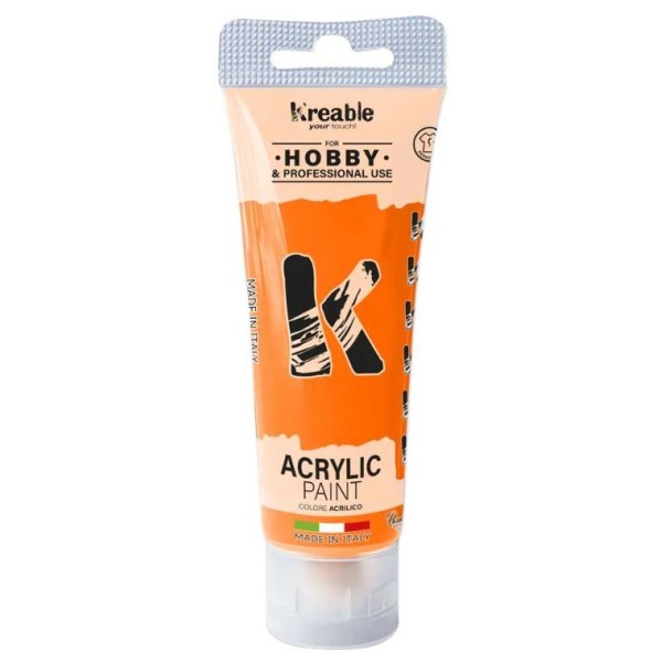 BISNAGA TINTA ACRILICA TOY COLOR 75ML LARANJA
