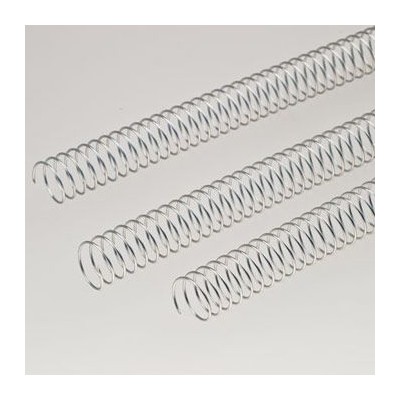 ARGOLAS ESPIRAL METALICAS PASSO 5:1 22MM PRATA