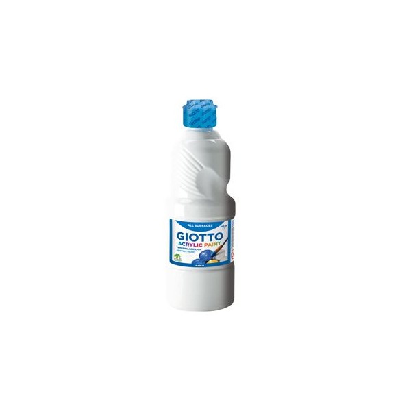 FRASCO TINTA ACRILICA GIOTTO DECOR 500ML BRANCO