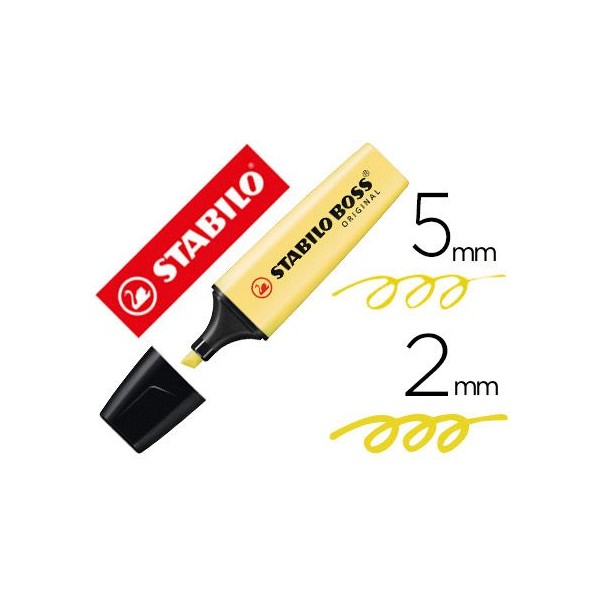MARCADOR FLUORESCENTE STABILO BOSS 70/144 PASTEL AMARELO