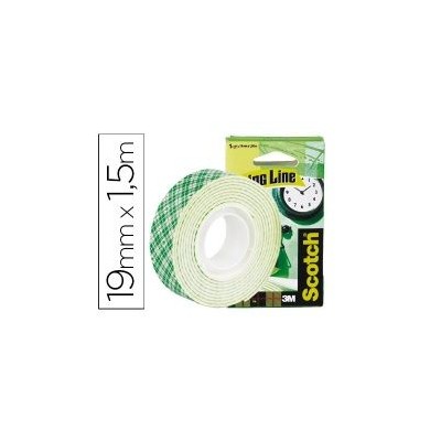 FITA ADESIVA DUPLA FACE SCOTCH 19MMx1,5MT