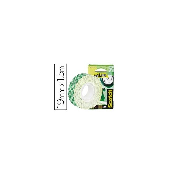 FITA ADESIVA DUPLA FACE SCOTCH 19MMx1,5MT