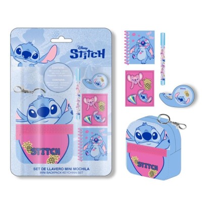 BLISTER C/ CONJUNTO ESCOLAR 5 PEÇAS DISNEY STITCH