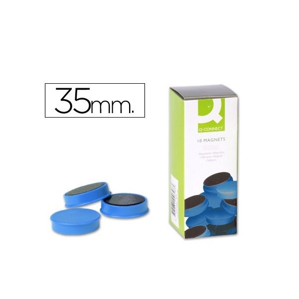 PACK x 10 IMAN SINALIZAÇAO QC 35mm AZUL