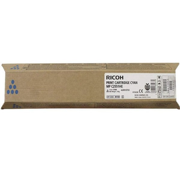 TONER RICOH MPC2051 / 2551 CYAN 9.5K ORIGINAL