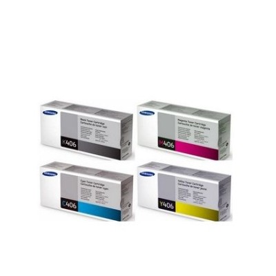 KIT 4 TONERS SAMSUNG 406S (PRETO/AMA/MAG/CYAN) ORIGINAL