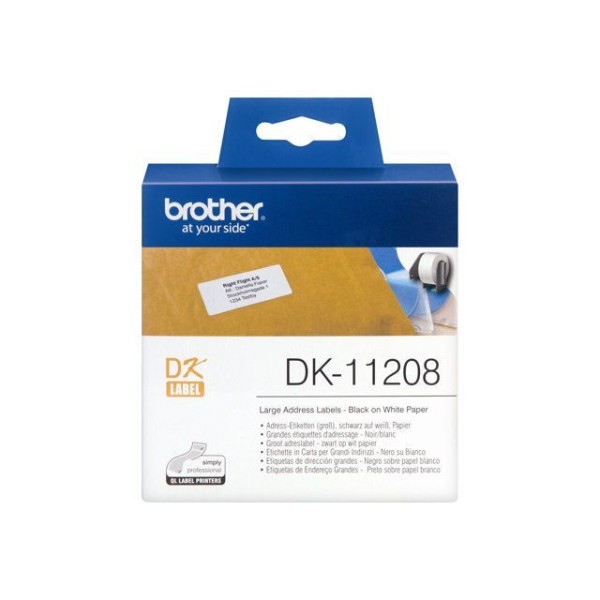 ROLO ETIQUETAS BROTHER DK11208 38MM x 90MM (400 ETIQ)