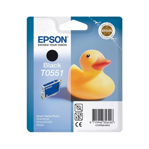 TINTEIRO EPSON T0551 PRETO ORIGINAL
