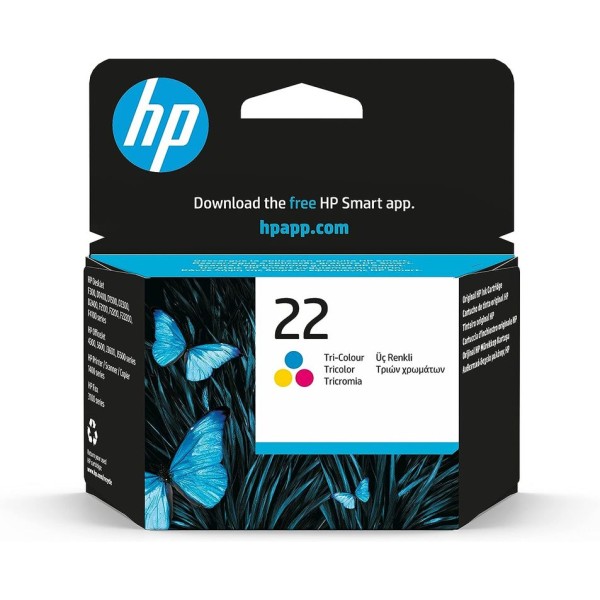 TINTEIRO HP 22 TRICOLOR ORIGINAL