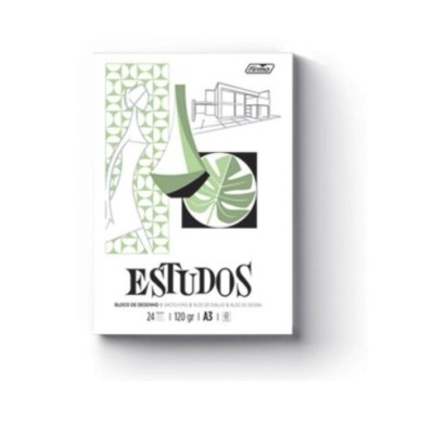 BLOCO DESENHO / PAPEL CAVALINHO A3 24FLS 120GR.