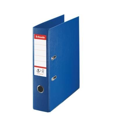 PASTA  ARQUIVO PVC ESSELTE Nº1  C/ CALHA METALICA A4  L/L 75/80MM AZUL