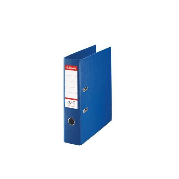 PASTA  ARQUIVO PVC ESSELTE Nº1  C/ CALHA METALICA A4  L/L 75/80MM AZUL