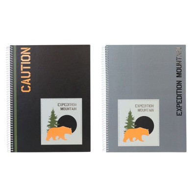CADERNO ESPIRAL CAPA DURA  ANCOR B´LOG TRAVELLER A5 90gr. 80FLS PAUTADO CORES SORTIDAS