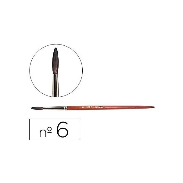 PINCEL PARA GUACHE E AGUARELA Nº 6