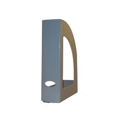 PORTA REVISTAS PLASTICO 320x250x80mm CINZA OPACO