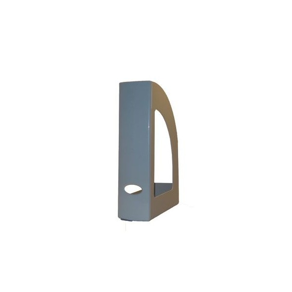 PORTA REVISTAS PLASTICO 320x250x80mm CINZA OPACO