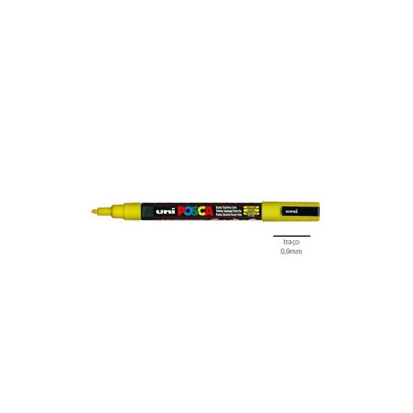 MARCADOR UNIBALL POSCA PC3M 0,9mm AMARELO