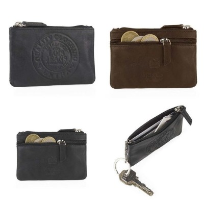 PORTA MOEDAS EM PELE LOIS - LEFROY CORES SORTIDAS