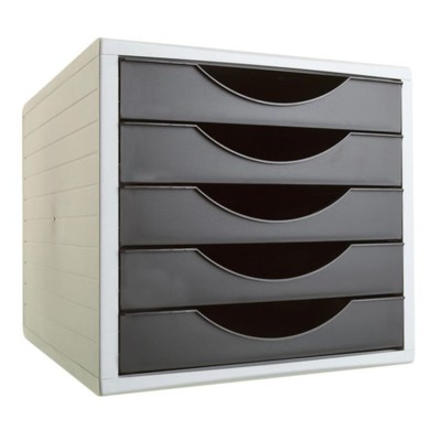 MODULO ARQUIVADOR SECRETARIA ARCHIVO 4005 340x270x255mm C/5 GAVETAS EM PRETO
