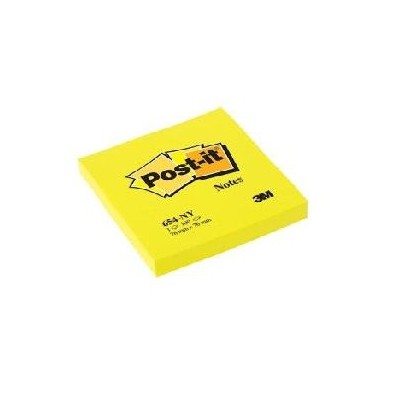 BLOCO Post-it® 76x76mm 100FLS 654N AMARELO NEON