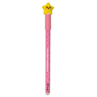 ESFEROGRAFICA APAGAVEL MR WONDERFUL BO-BO ESTRELA - YOU ARE A SUPERSTAR 0,7mm AZUL
