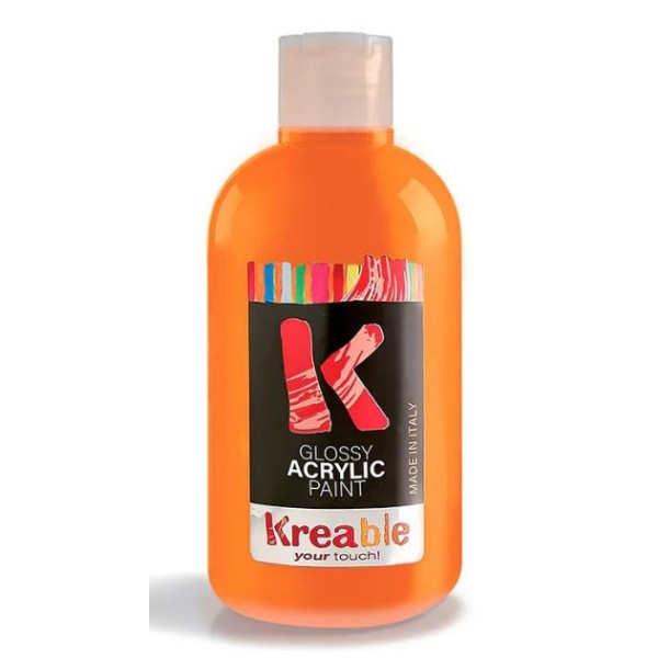 FRASCO TINTA ACRILICA TOY COLOR 500ML LARANJA