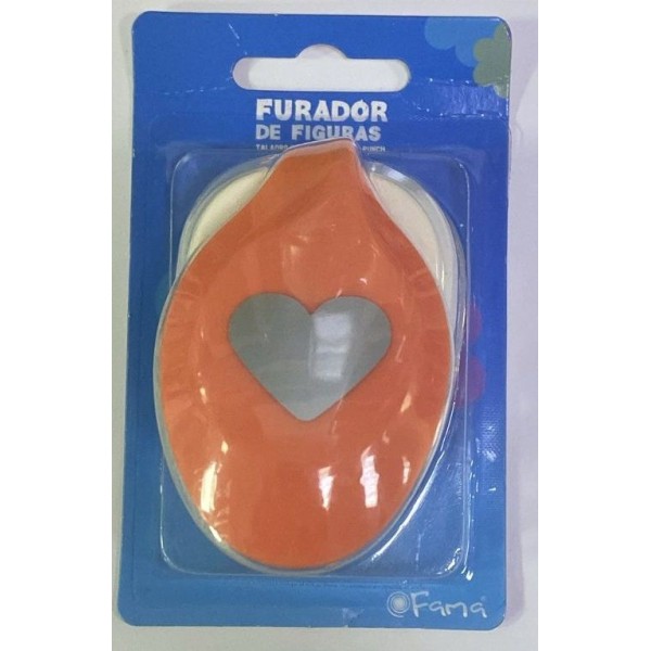 FURADOR P/ PAPEL / GOMA EVA 26mm FIGURA CORAÇAO