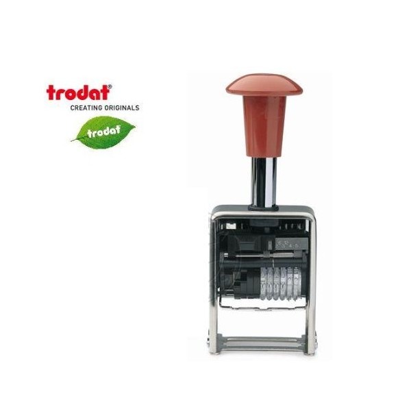 NUMERADOR SEQUENCIAL TRODAT 5756 METALICO 6 RODAS