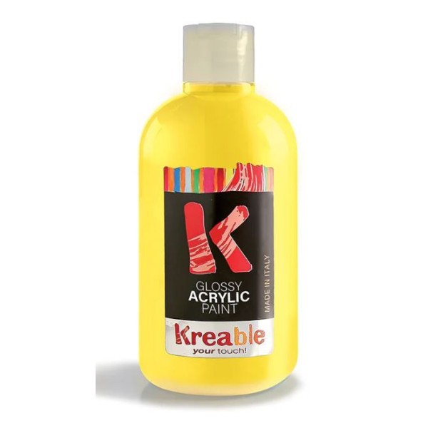 FRASCO TINTA ACRILICA TOY COLOR 500ML AMARELO