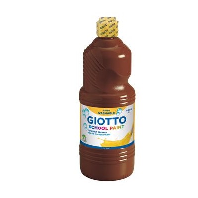 GUACHE LIQUIDO GIOTTO ESCOLAR (LAVAVEL) 1LT CASTANHO