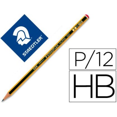 LAPIS CARVAO GRAFITE STAEDTLER NORIS Nº2 HB