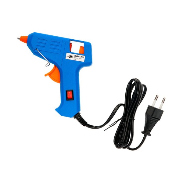 PISTOLA DE COLA QUENTE QC  25W C/ 2 BARRAS DE SILICONE 8MM