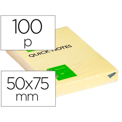 BLOCO NOTAS / POST IT  50x75mm AMARELO