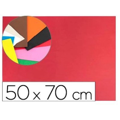 PLACA GOMA EVA 50x70CM VERMELHO