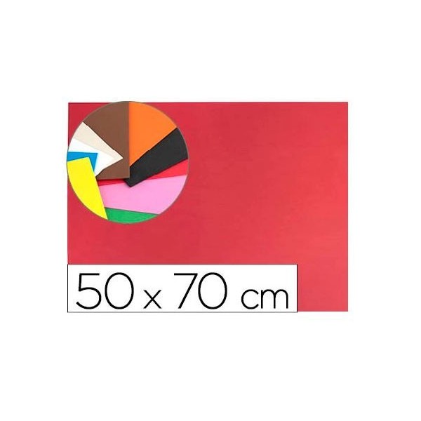 PLACA GOMA EVA 50x70CM VERMELHO