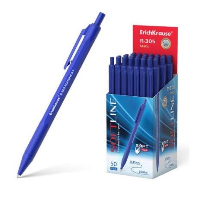 ESFEROGRAFICA RETRATIL ERICHKRAUSE R-305 SOFT 0.7mm AZUL