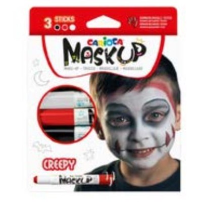 PINTURA FACIAL CARIOCA MASK UP 3 CORES - CREEPY