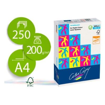PAPEL COLOR COPY DIN A4 200gr. 250 FLS